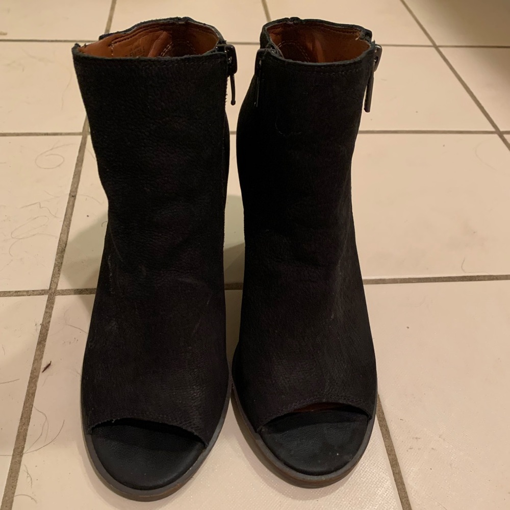 Lucky Brand Ankle Open Toe Boots